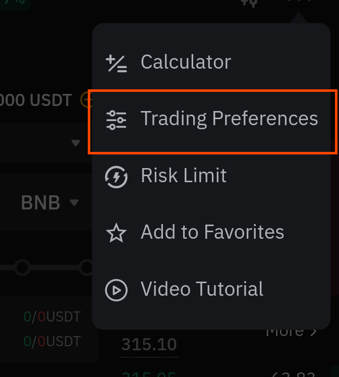 Trading Preferences
