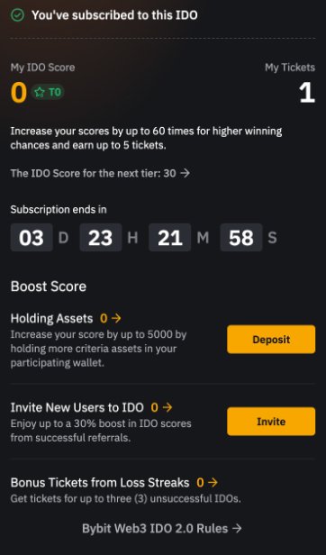 Bybit Web3 IDO