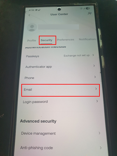 Security에서 Email 접속