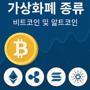 비트코인 및 주요 알트코인 종류 – 가상화폐 종류를 소개하는 대표 이미지