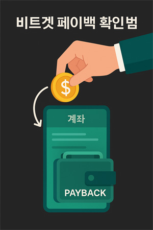 비트겟 페이백 확인 방법 인포그래픽, 계좌에 자동으로 코인 페이백이 들어오는 모습