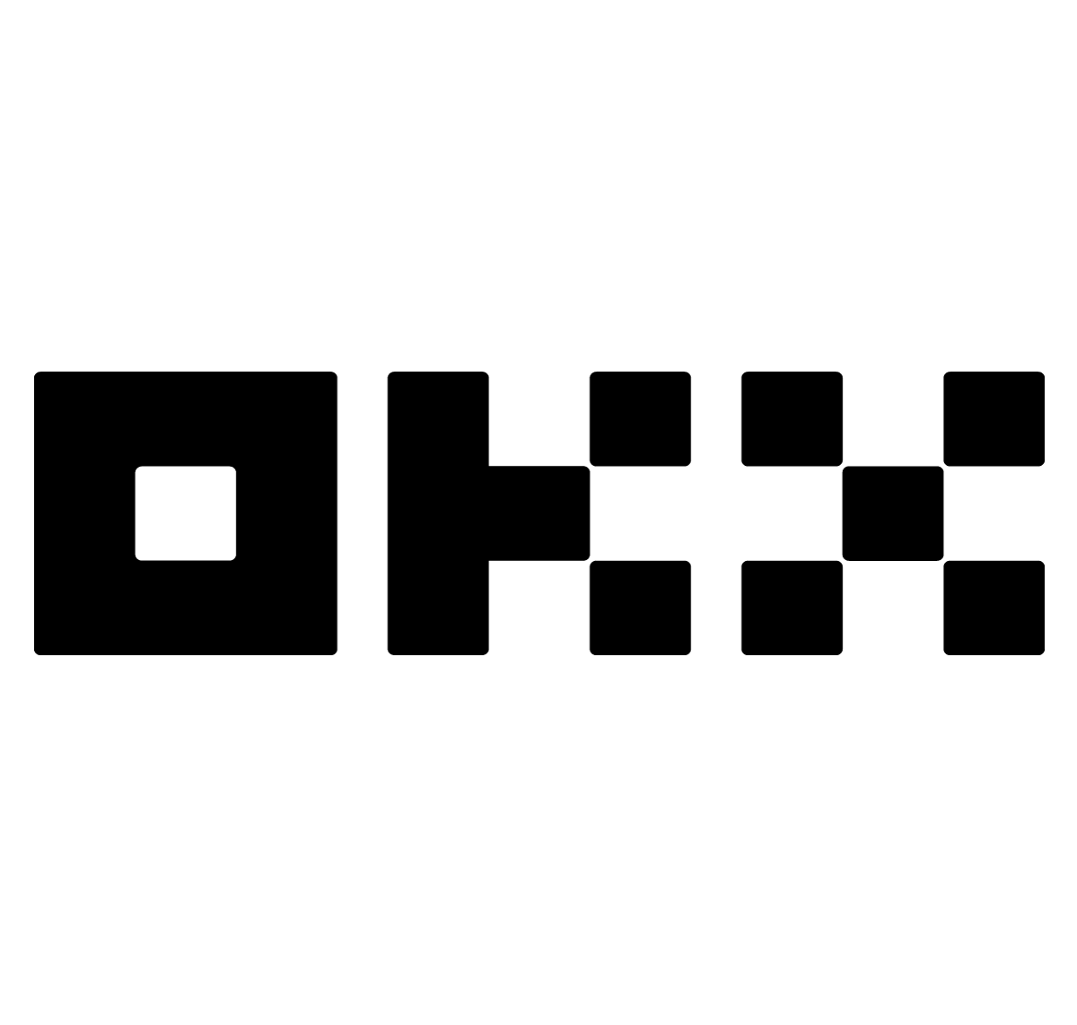 OKX logo 오케이엑스 거래소 로고 블랙 버전 PNG 이미지